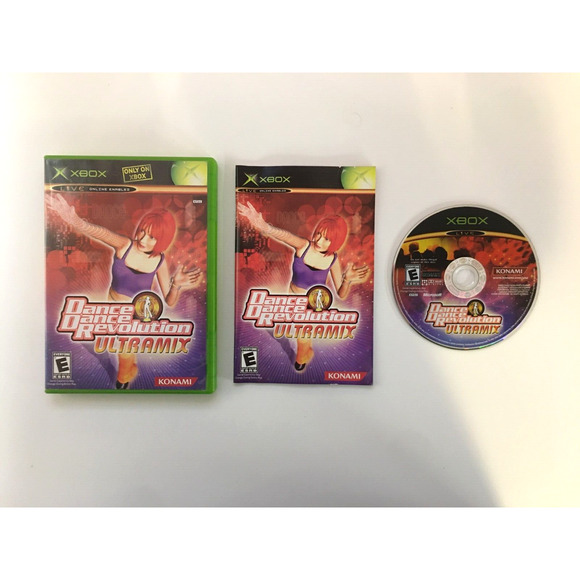 Dance Dance Revolution Ultramix (Xbox, 2003) Konami - Box, Disc & Manual - Picture 1 of 4